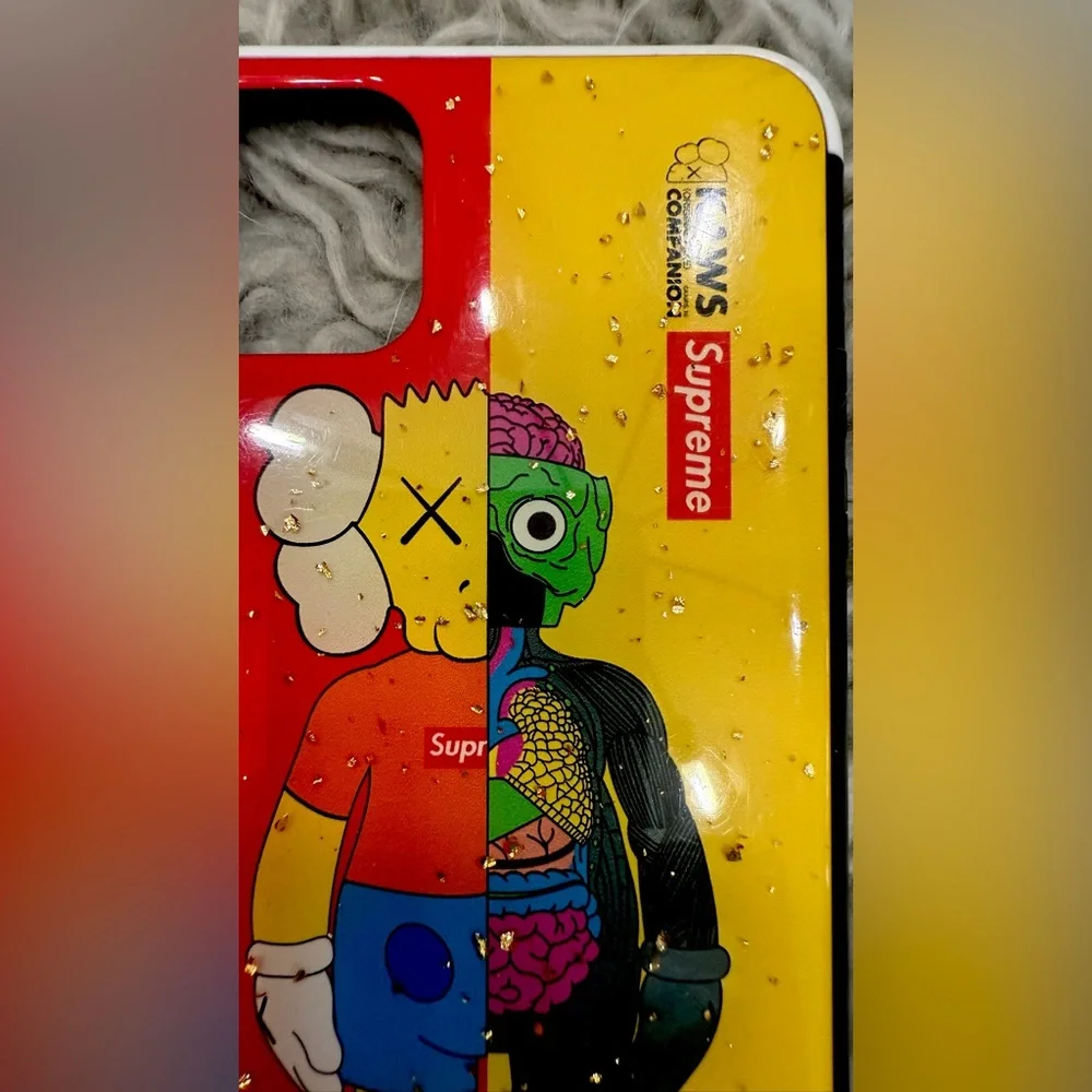 Supreme Red and Yellow Cartoon iPhone 11 PRO MAX CASE